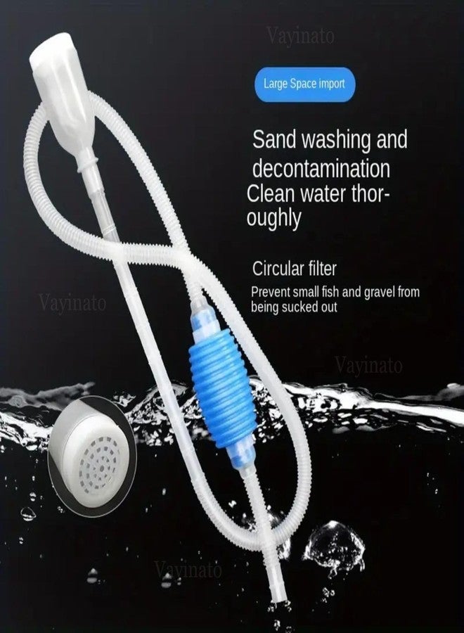 VAYINATO® 2 in 1Double Sided Magnetic Fish Tank Glass Cleaner and Aquarium Vaccum Syphon Pipe Fish Tank Gravel Cleaner by Petzlifeworld - Image 3